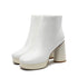 DAMENMODE PLATEAU BLOCKABSATZ STIEFELETTEN KOMFORT ELEGANT SCHUHE